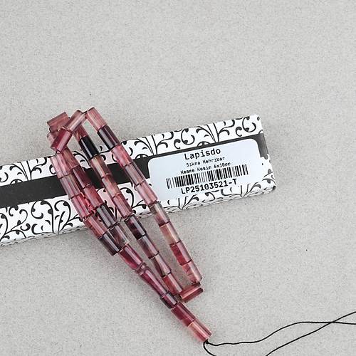 S�kma Kehribar Kesme Kesim 6x10mm Tesbih P�sk�ls�z