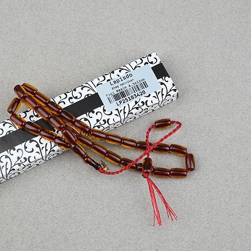 Ate� Kehribar Kaps�l Kesim Oturtma �mameli Omari Sistemli  6.5x11mm Tesbih