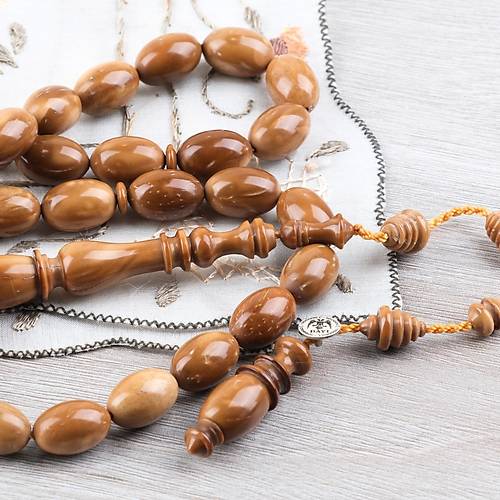 Kuka Usta ��i �mzal� Bademi Kesim 9x14mm Tesbih