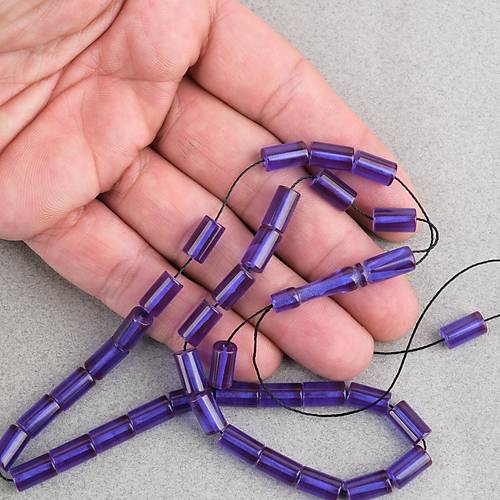 S�kma Kehribar Kesme Kesim 6x10mm Tesbih P�sk�ls�z