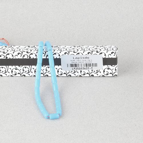 U�ak Cam� Kesme Kesim 6x10mm Tesbih P�sk�ls�z A��k Mavi