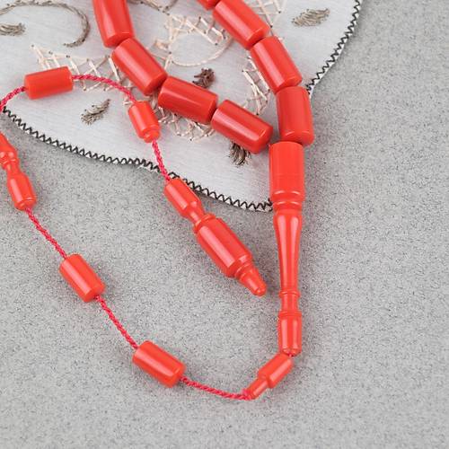 Katalin Mercan Benzetme Usta ��i Kesme Kesim 7x12mm Tesbih