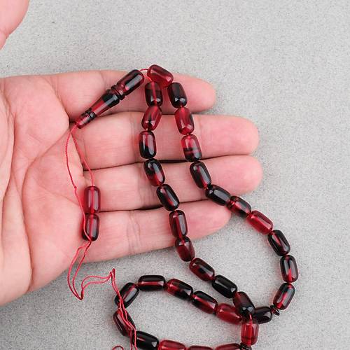 S�kma Kehribar Kaps�l Kesim 7x11mm Tesbih P�sk�ls�z