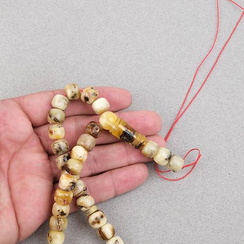 Damla Kehribar Bilek Boy Tekerlek Kesim 10x9.5mm Tesbih