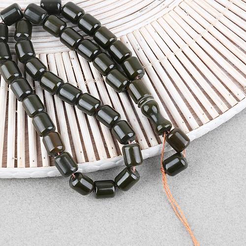 Katalin �ubuk Kaps�l Kesim 9x11mm Tesbih -Haki P�ks�ls�z