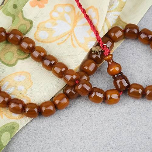 Omari S�kma Kehribar Kaps�l Kesim Oturtma �mameli Sistemli 8.5x9mm Tesbih