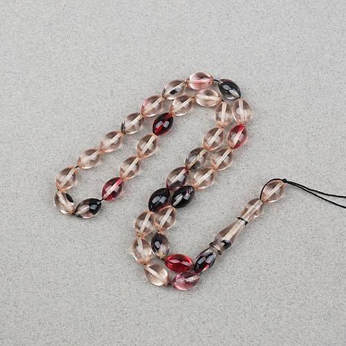 S�kma Kehribar Beyzi Kesim 7x11mm Tesbih