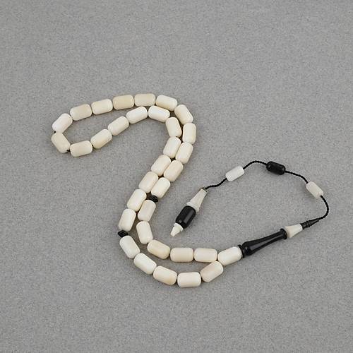 Nar��l �Usta ��i �mzal� Mor Abanoz �mame Kaps�l Kesim 7x11mm Tesbih