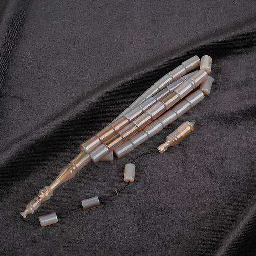 Katalin Kesme Kesim 7x11mm Tesbih - Gri