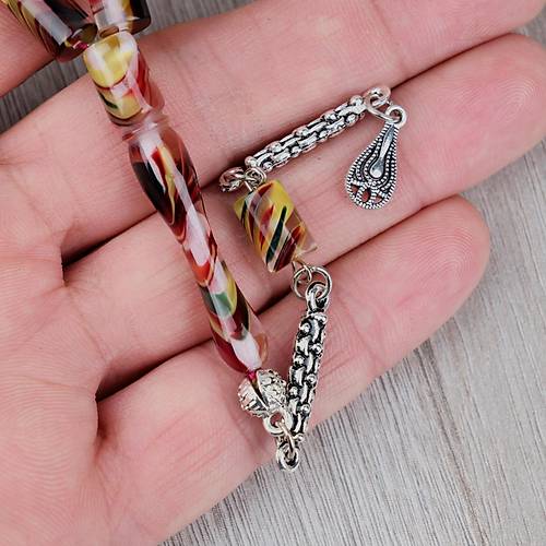 Arizona Katalin Alpaka P�sk�l Kesme Kesim 7x10mm Tesbih- Sedefli