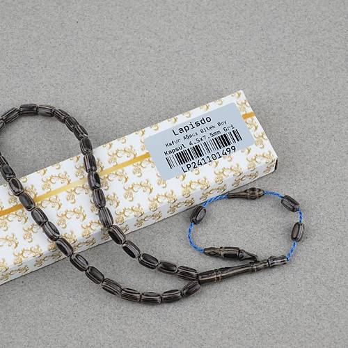 Kafur A�ac� Bilekboy Kaps�l Kesim 4.5x7.5mm Tesbih Gri