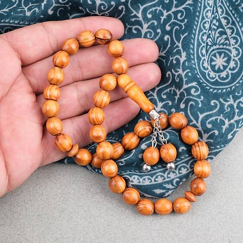 �am A�ac� K�re Kesim 10mm Tesbih Turuncu