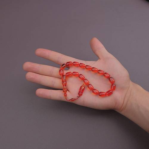 Katalin Usta ��i �mzal� Efe Boy Sistemli Kaps�l Kesim 9x12.5mm Tesbih