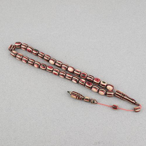 Kafur A�ac� Kaps�l Kesim 11x12mm Tesbih - Ye�il Krem