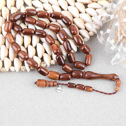 Kuka Ger�ek Do�al Lapisdo �mzal� S�l�n �mame Kaps�l Kesim 8x12mm Tesbih