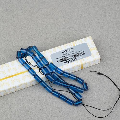 Ate� Kehribar Kesme Kesim 6x10mm- Petrol Mavisi P�sk�ls�z