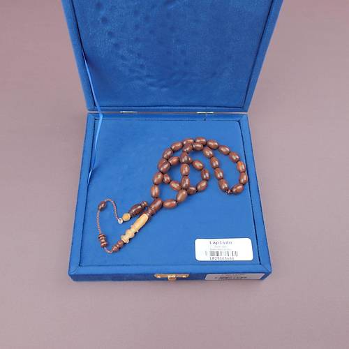 Cocus A�ac� Usta ��i �mzal� Bademi Kesim 9x13mm Tesbih