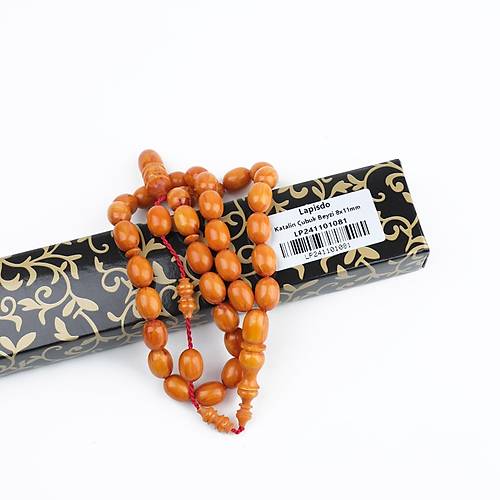 Katalin ubuk Dinlenmi Usta i Sikkeli Beyzi Kesim 8x11mm Tesbih -Hareli Kays