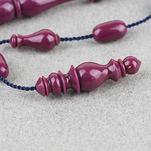 Eski Bowling Topu Obje  D�nem Usta ��i �mzal� Kaps�l Kesim 8x12mm Tesbih