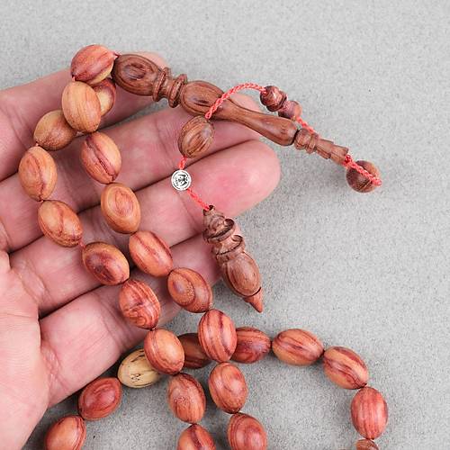 Japon Kiraz A�ac� Habbe Kamerun G�l� �mame Beyzi Kesim 9.5x14mm Tesbih
