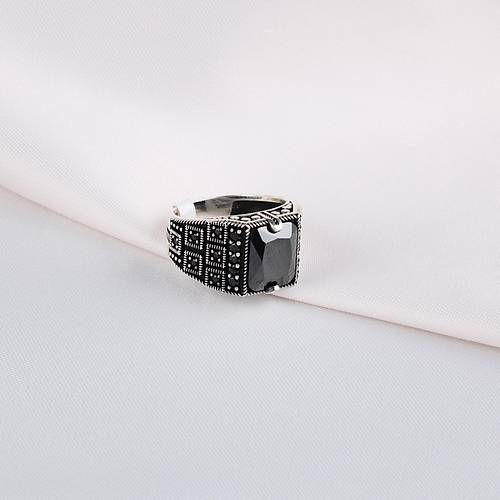 Zirkon / Mikro Zirkon 925Ayar Gm Erkek Yzk