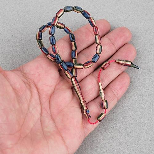 Kafur A�ac� Bilekboy Kaps�l Kesim 4.5x7.5mm Tesbih-Bej Bordo