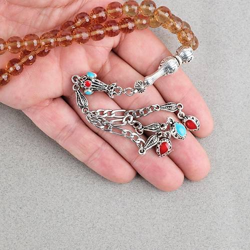 Zultanit Metal �mameli K�re Kesim 9mm Tesbih