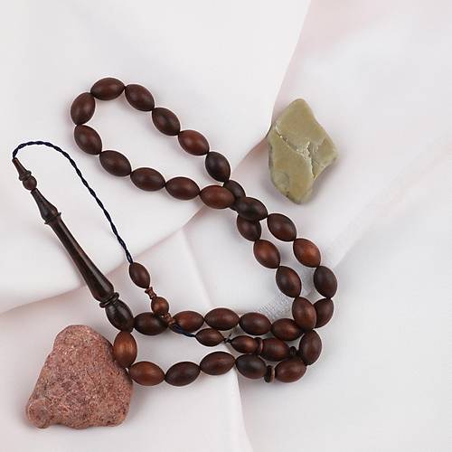 Y�lan A�ac� Usta ��i �mzal� S�l�n �mame Beyzi Kesim 7x11.5mm Tesbih