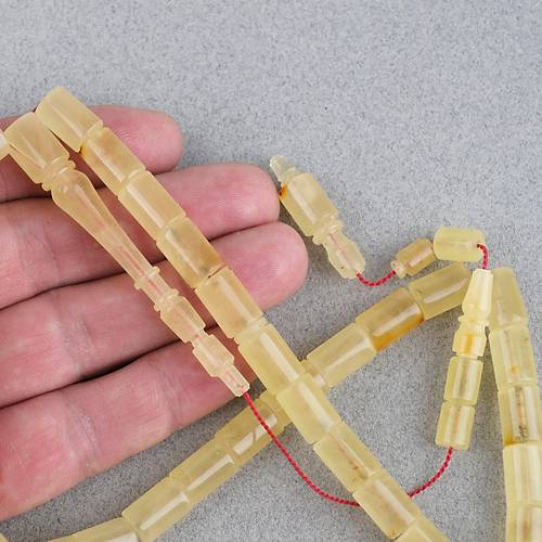 Rus Tek Kaya Damla Usta i Kesme Kesim 8x12mm Tesbih