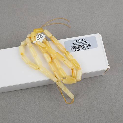 Kaya Damla Kehribar -Balt�k Arpa Kesim 7x16mm Tesbih