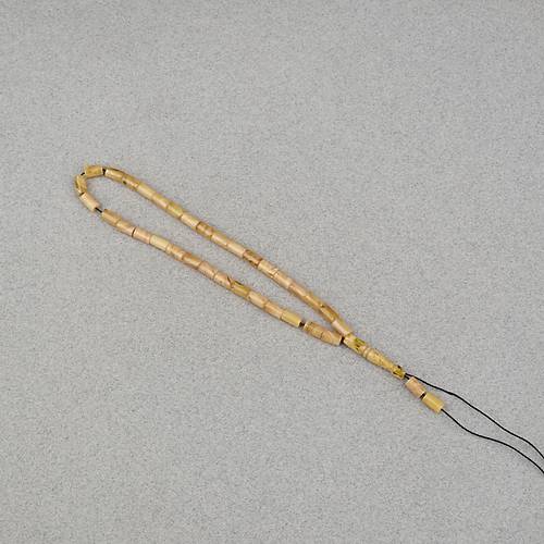 S�kma Kehribar Kesme Kesim 4x7mm Tesbih- Koyu Sar�