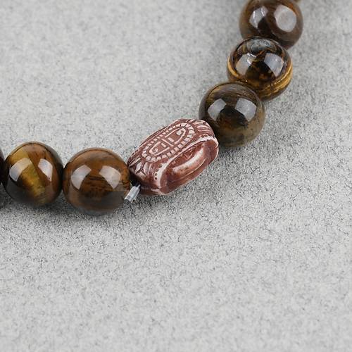 Kaplang�z� Alpaka p�sk�ll� K�re Kesim 8.5mm Tesbih ve Bileklik Seti