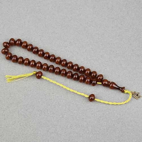 Omari S�kma Kehribar �stanbul Kesim Oturtma �mameli Bilek Boy Sistemli 7x9mm Tesbih