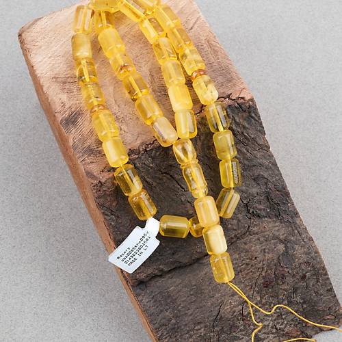 Kaya Damla Kehribar -Balt�k Kaps�l  Kesim 8.5x12mm Tesbih