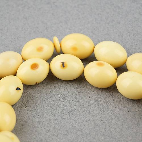 Kadim Katalin Eski Obje Mahjong Ta�� Yumurta Kesim 7.5x11.5mm Tesbih