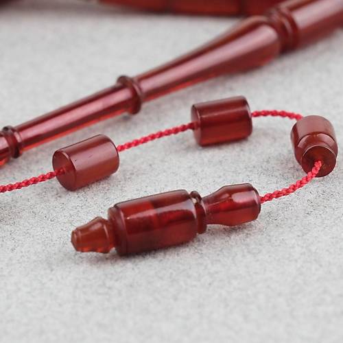 Osmanl� S�kma Kehribar A��zl�ktan D�nem Yap� Kesme Kesim 6x10mm Tesbih