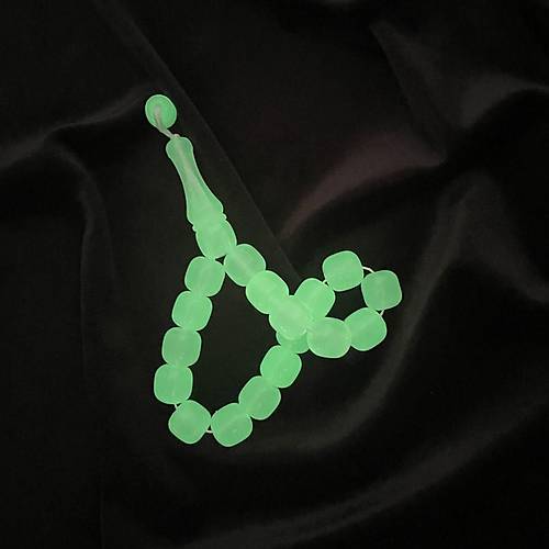 Kedig�z� Toz Kehribar Efe Boy F��� Kesim 12.5x12mm Tesbih