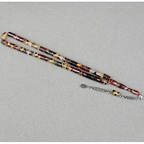 Arizona Katalin Alpaka P�sk�l Kesme Kesim 7x10mm Tesbih- Sedefli