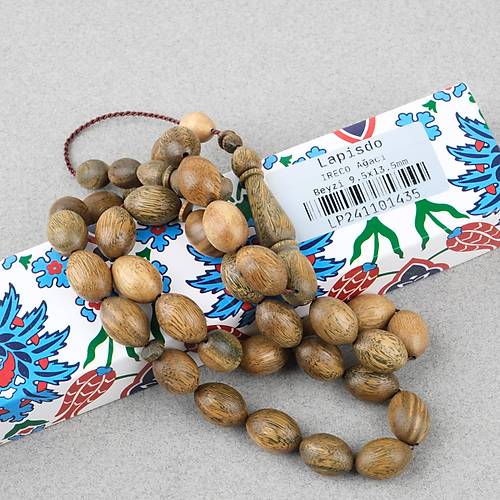 Ireco A�ac� Beyzi Kesim 9.5x13.5mm Tesbih