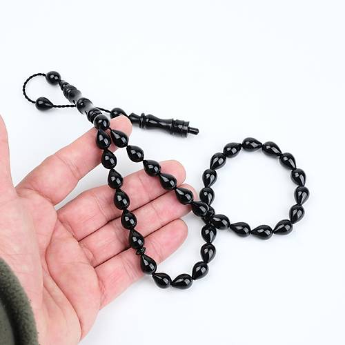 Erzurum Oltu Damla Kesim 9x12mm Tesbih