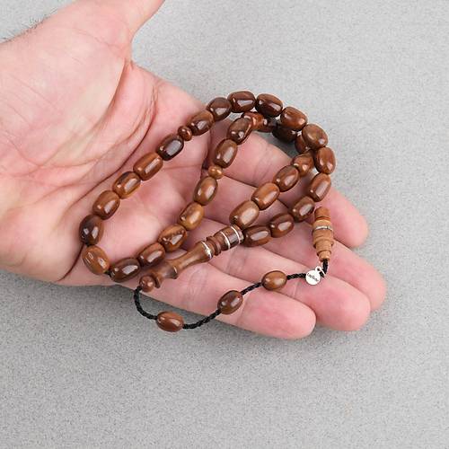 Kuka Ger�ek Do�al Lapisdo �mzal� Kaps�l Kesim 8x11mm Tesbih