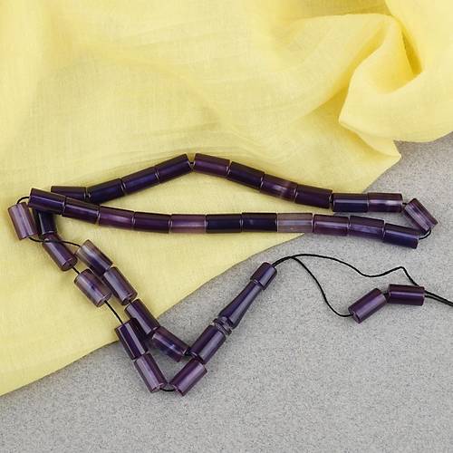 S�kma Kehribar Kesme Kesim 6x10mm Tesbih P�sk�ls�z