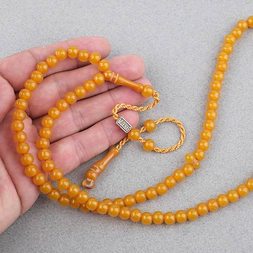 Katalin Usta ��i �mzal� 99luk Namaz Tesbih K�re Kesim 7mm Tesbih - Kay�s�