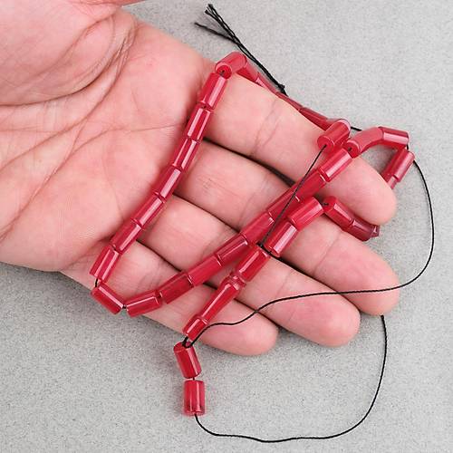 S�kma Kehribar Kesme Kesim 6x10mm Tesbih P�sk�ls�z