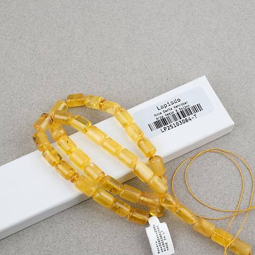 Kaya Damla Kehribar -Balt�k Kaps�l  Kesim 8.5x12mm Tesbih