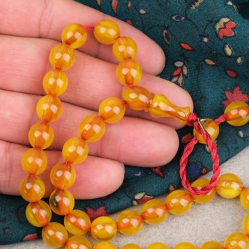 Omari S�kma Kehribar K�re Kesim Oturtma �mameli Sistemli 9mm Tesbih