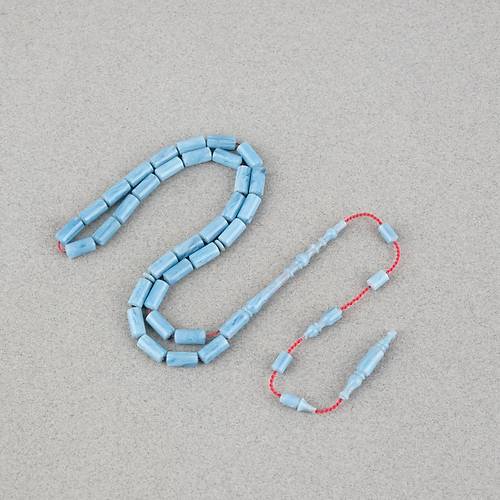Katalin �ubuk Usta ��i Kesme Kesim 5x11mm Tesbih -A��k Mavi�