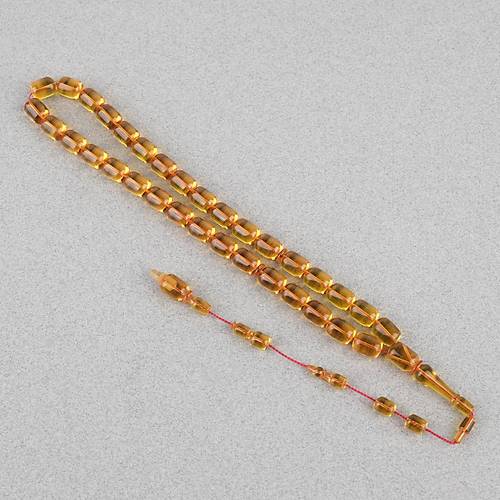 Alman Katalin Usta ��i Kaps�l Kesim 8x11.5mm Tesbih -Sar�