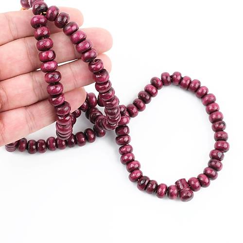 imir Aac Boyal  Vine r 99luk Tekerlek Kesim 10x6mm Namaz Tesbihi