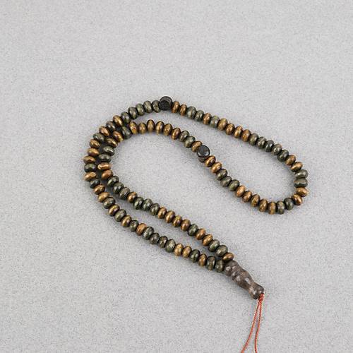 �im�ir A�ac� Renkli Vernikli 99luk Tekerlek Kesim 6x4mm Tesbih